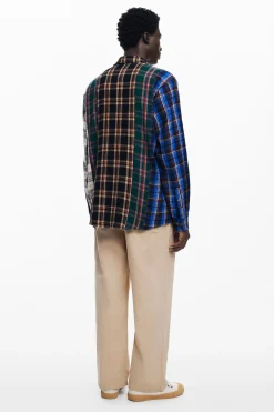 T-shirts|Camisas<Desigual Camisa de patchwork xadrez