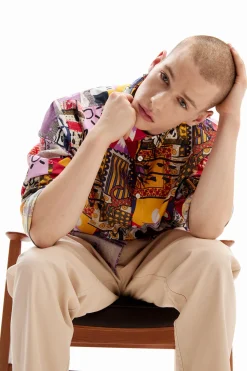 T-shirts|Camisas<Desigual Camisa de popelina patchwork