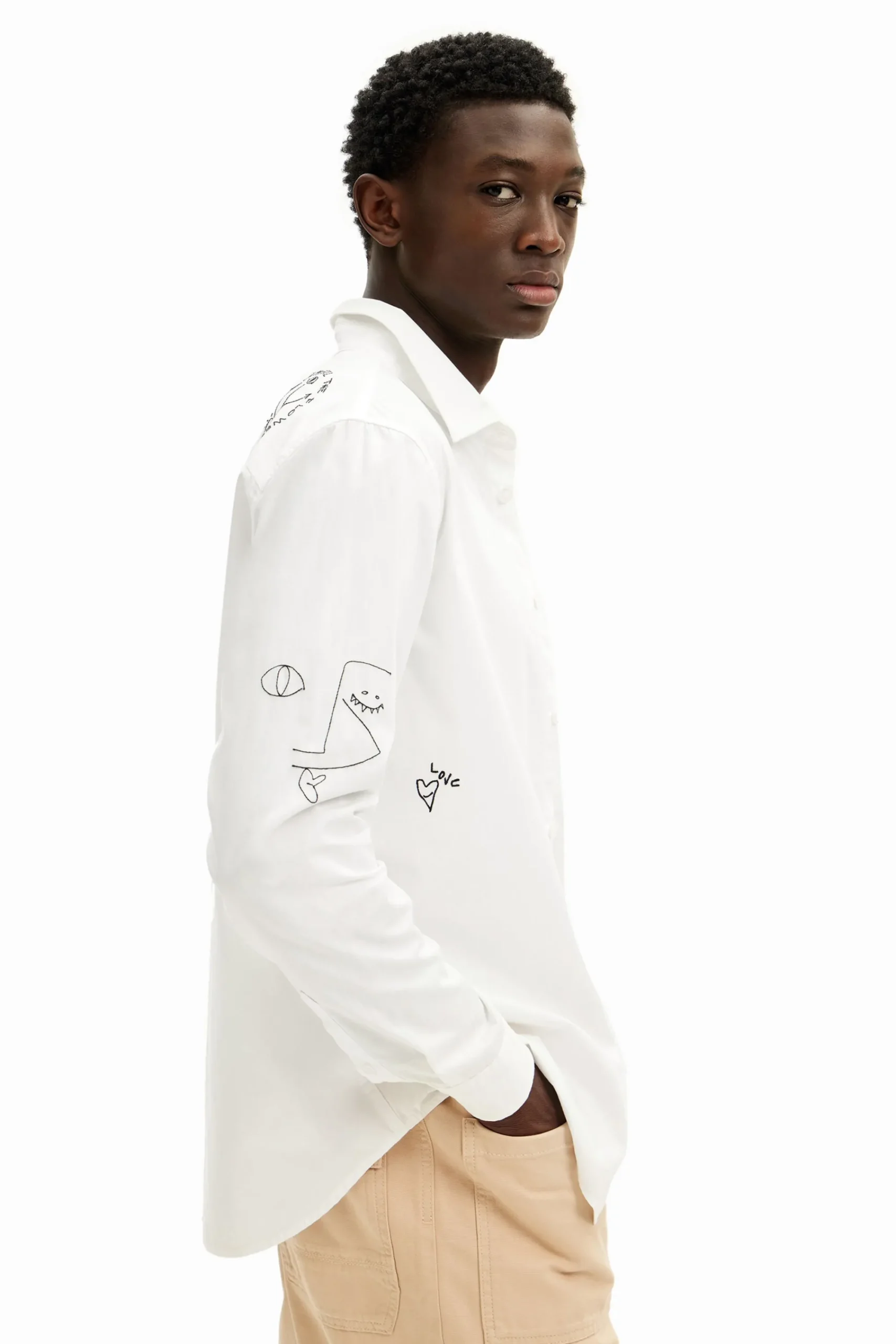 T-shirts|Camisas<Desigual Camisa detalhes bordados