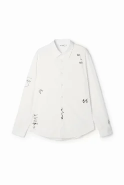 T-shirts|Camisas<Desigual Camisa detalhes bordados