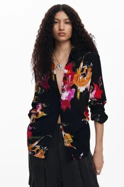 Camisas E Blusas<Desigual Camisa estampada com flores