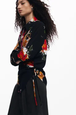 Camisas E Blusas<Desigual Camisa estampada com flores
