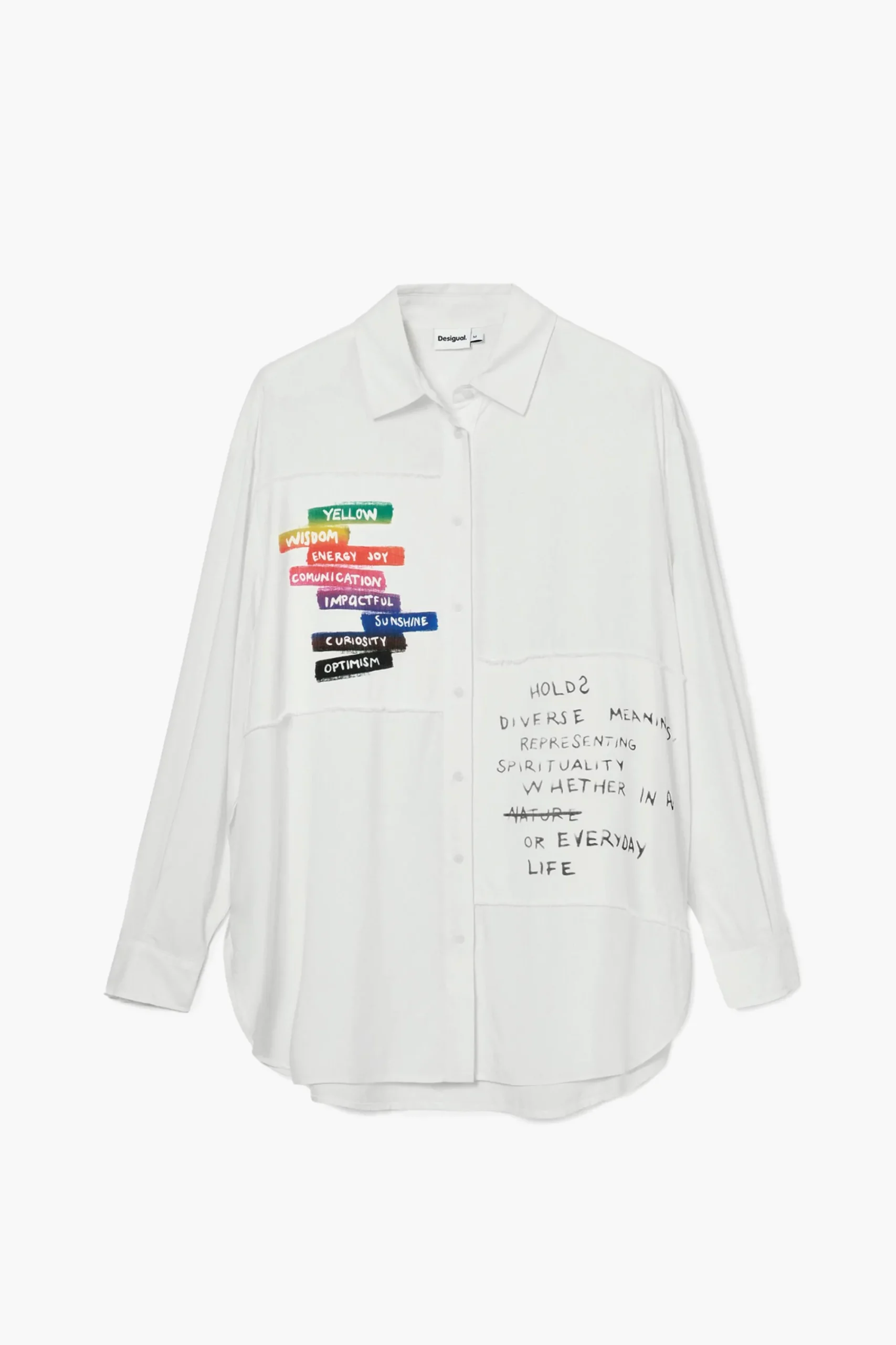 Camisas E Blusas<Desigual Camisa estampada com letras