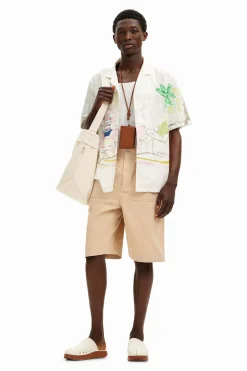 T-shirts|Camisas<Desigual Camisa estampada em aquarela
