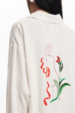 Camisas E Blusas<Desigual Camisa estampada listrada