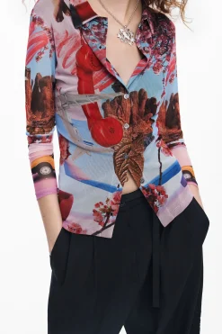 Camisas E Blusas|T-shirts<Desigual Camisa estampada M. Christian Lacroix