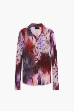 Camisas E Blusas|T-shirts<Desigual Camisa estampada tie-dye