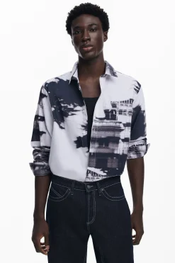 T-shirts|Camisas<Desigual Camisa estampada urbana