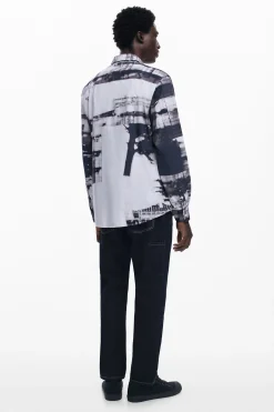 T-shirts|Camisas<Desigual Camisa estampada urbana