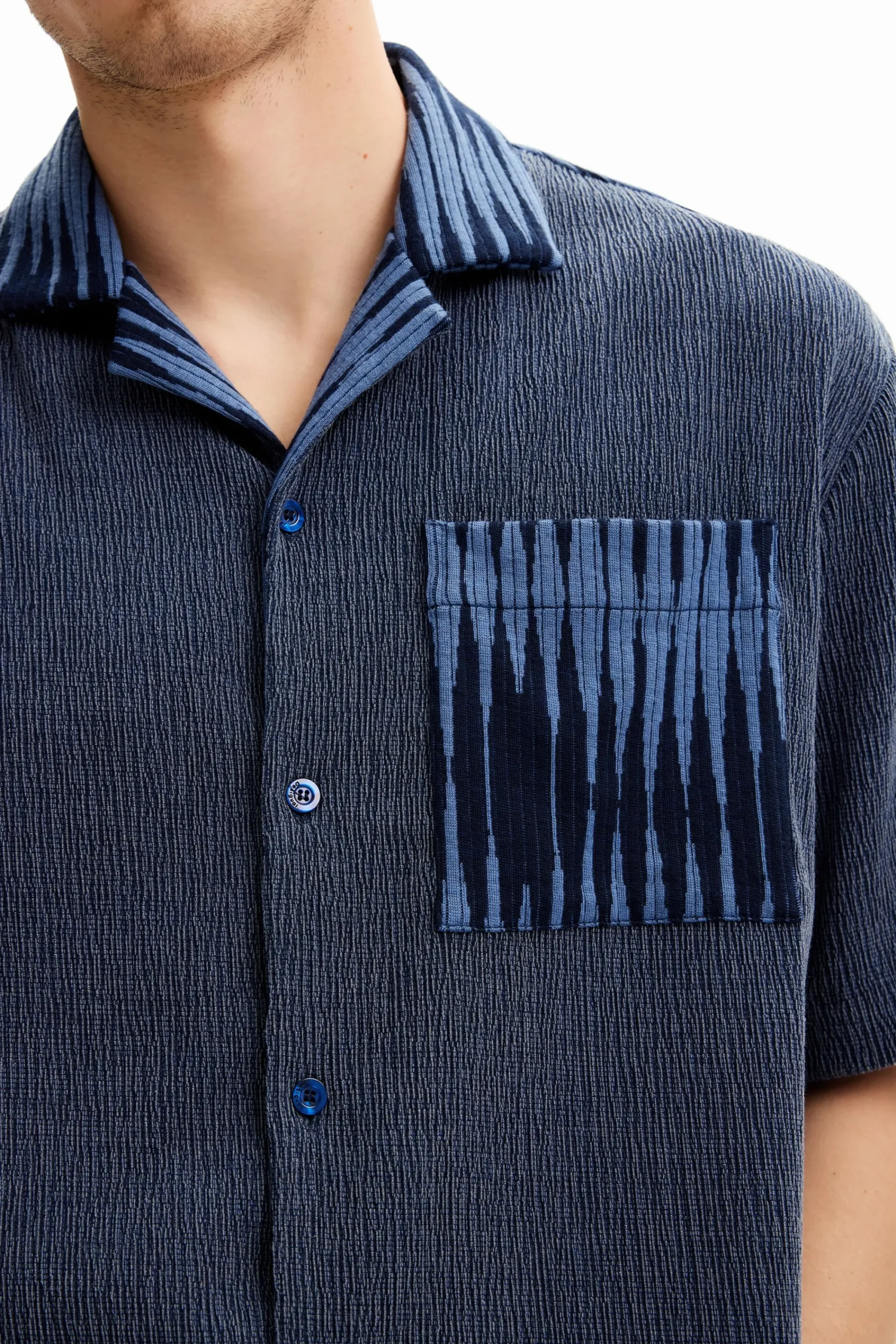 T-shirts|Camisas<Desigual Camisa híbrida tecido