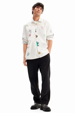 T-shirts|Camisas<Desigual Camisa ilustrada com mensagens