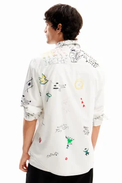T-shirts|Camisas<Desigual Camisa ilustrada com mensagens
