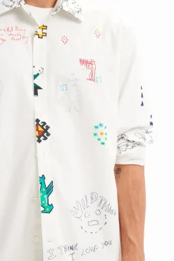 T-shirts|Camisas<Desigual Camisa ilustrada com mensagens