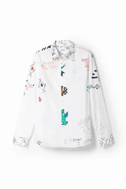 T-shirts|Camisas<Desigual Camisa ilustrada com mensagens