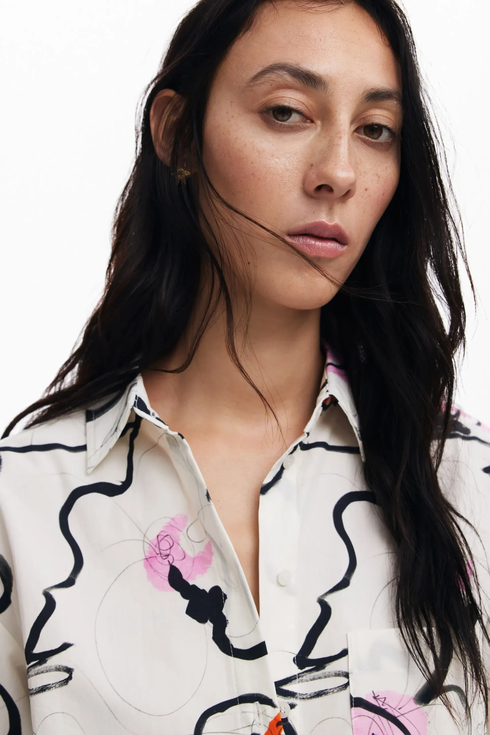 Camisas E Blusas<Desigual Camisa leve com flores