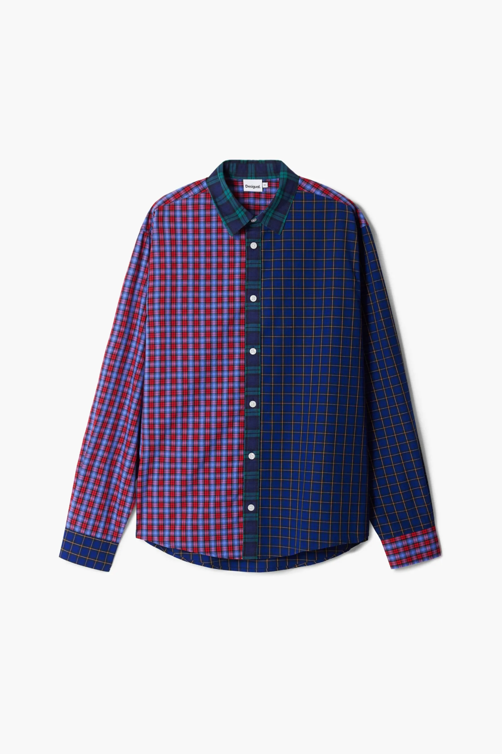 T-shirts|Camisas<Desigual Camisa patchwork xadrez