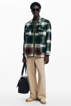 Casacões E Casacos<Desigual Camisa xadrez