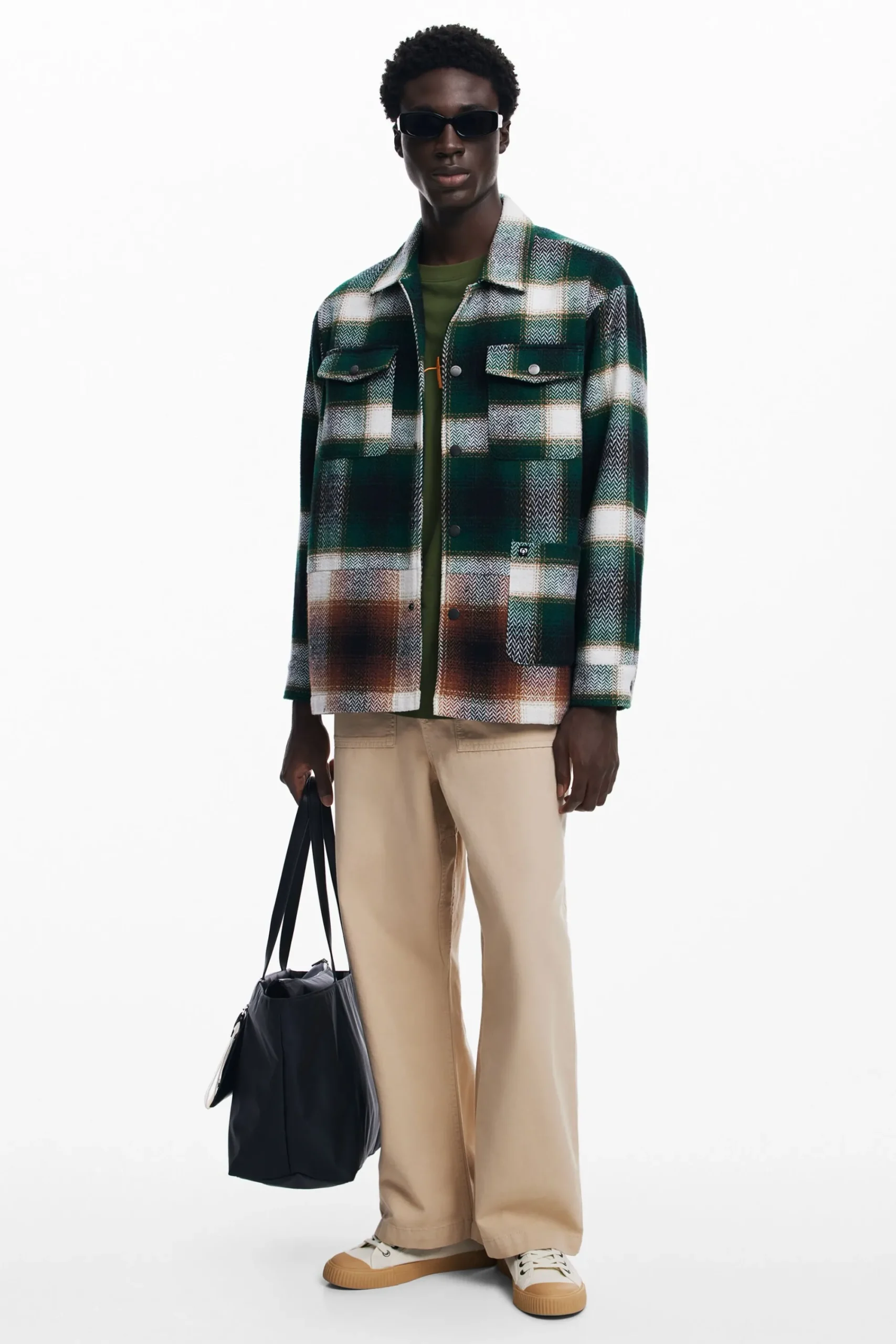 Casacões E Casacos<Desigual Camisa xadrez