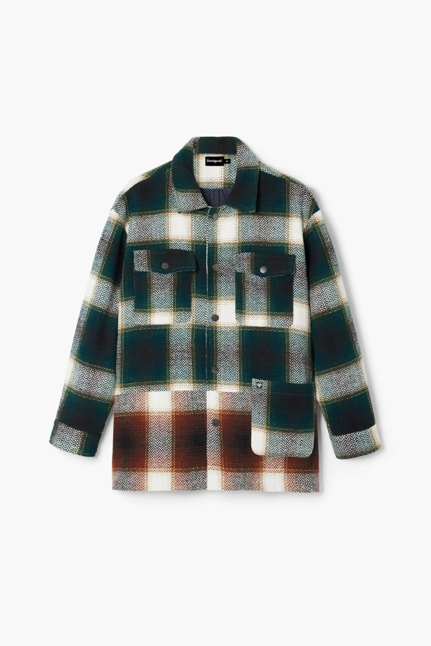 Casacões E Casacos<Desigual Camisa xadrez