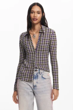 Camisas E Blusas<Desigual Camisa xadrez