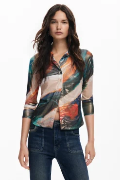 Camisas E Blusas|T-shirts<Desigual Camiseta