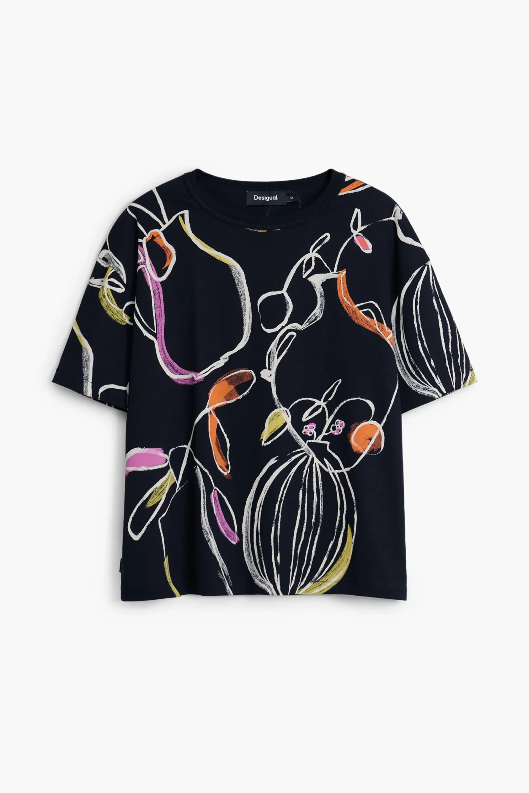 Camisas E Blusas|T-shirts<Desigual Camiseta artística