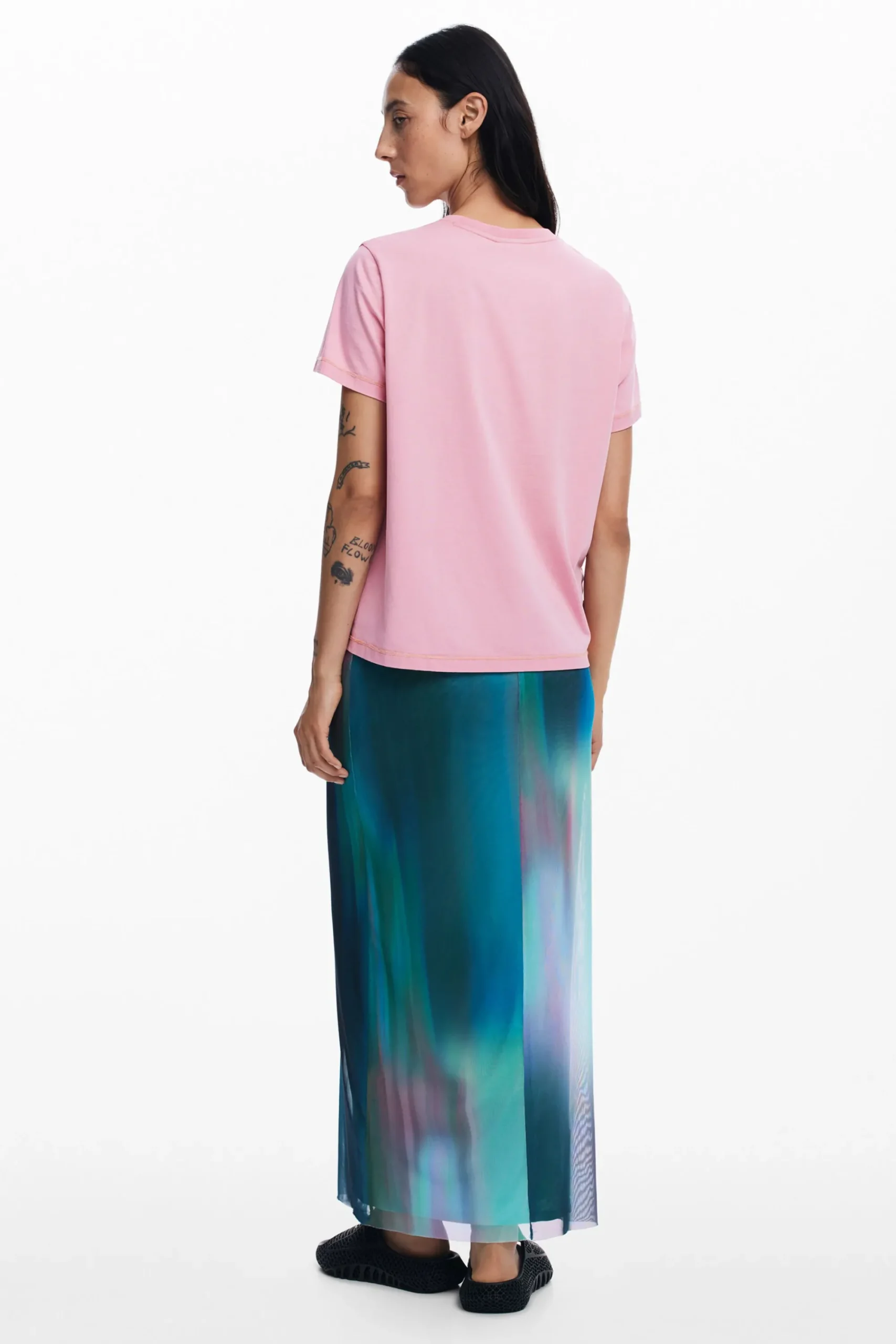 Camisas E Blusas|T-shirts<Desigual Camiseta brilhante