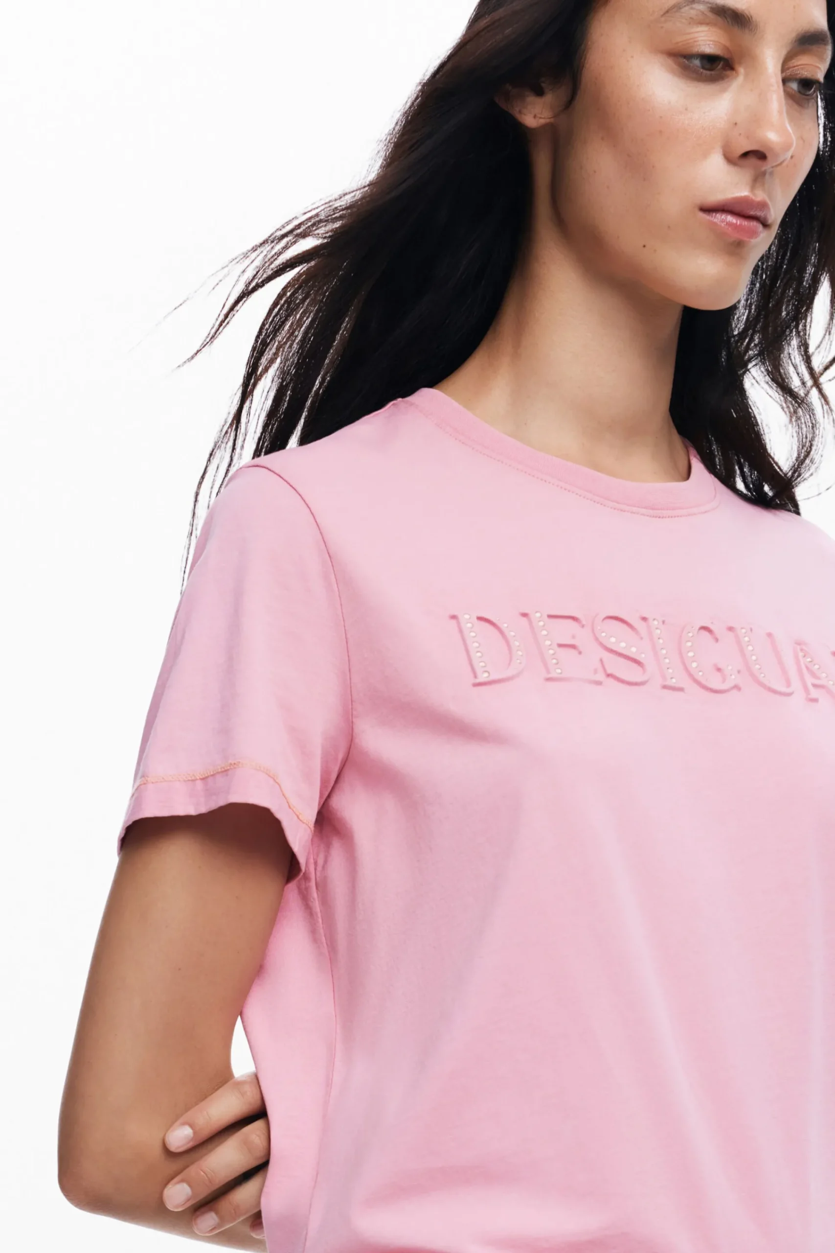 Camisas E Blusas|T-shirts<Desigual Camiseta brilhante