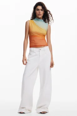 Camisas E Blusas|T-shirts<Desigual Camiseta com efeito degradê