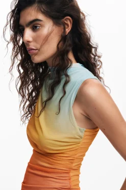 Camisas E Blusas|T-shirts<Desigual Camiseta com efeito degradê