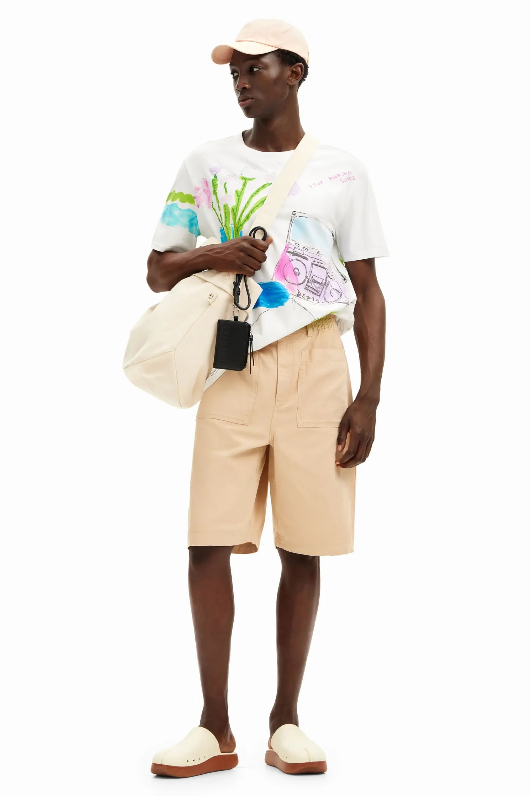T-shirts<Desigual Camiseta com estampa de desenhos