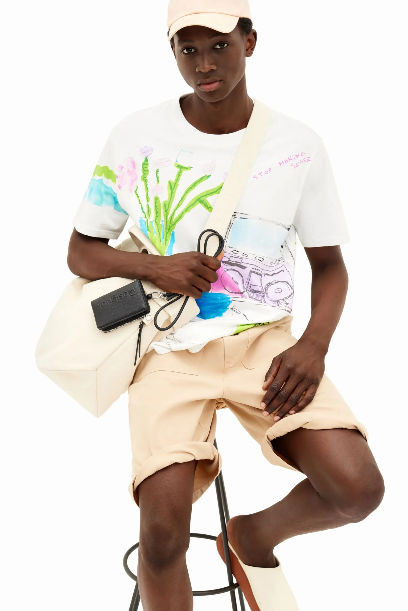 T-shirts<Desigual Camiseta com estampa de desenhos