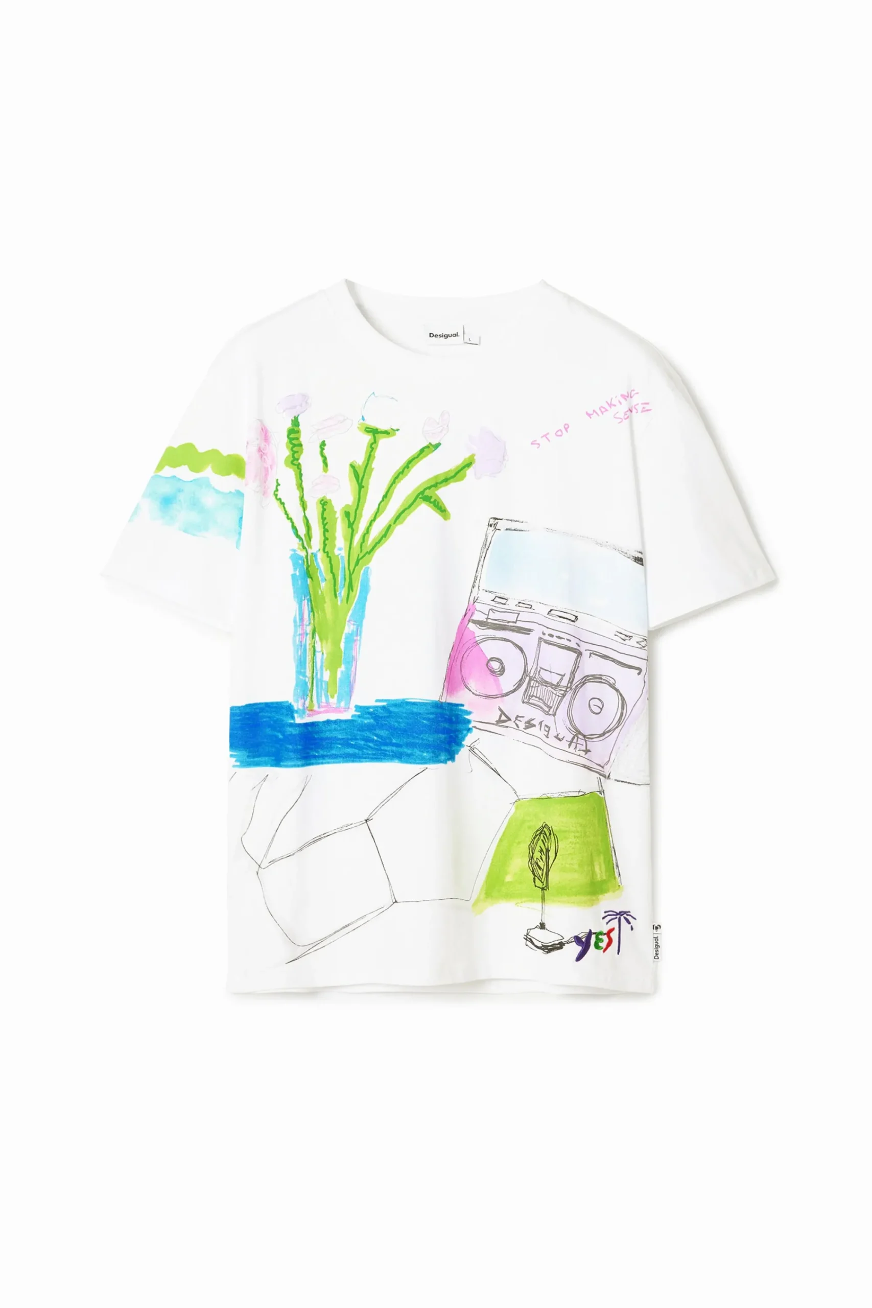T-shirts<Desigual Camiseta com estampa de desenhos