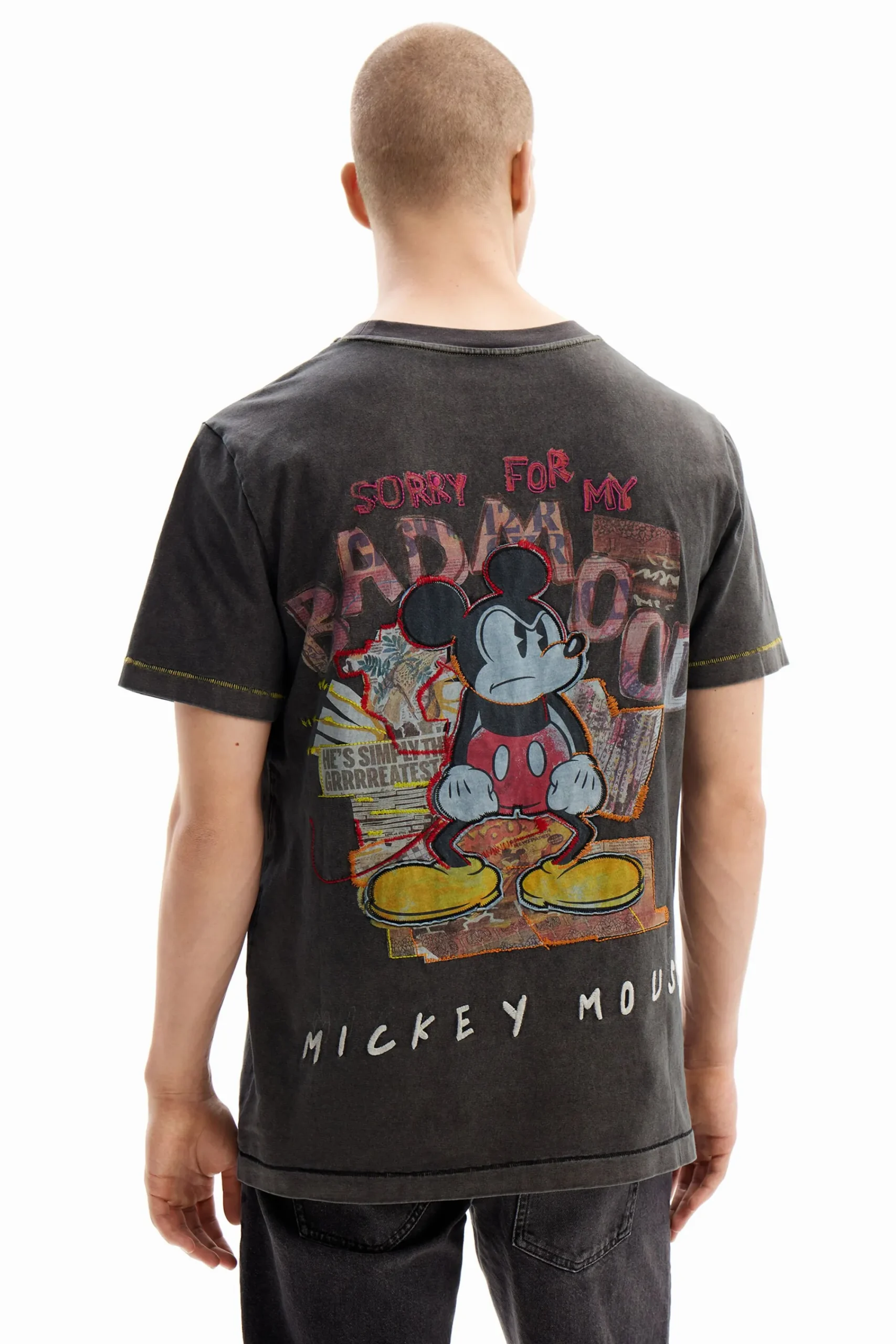 T-shirts<Desigual Camiseta com estampa do Mickey Mouse