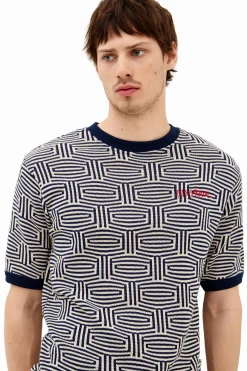 T-shirts<Desigual Camiseta com estampa geométrica