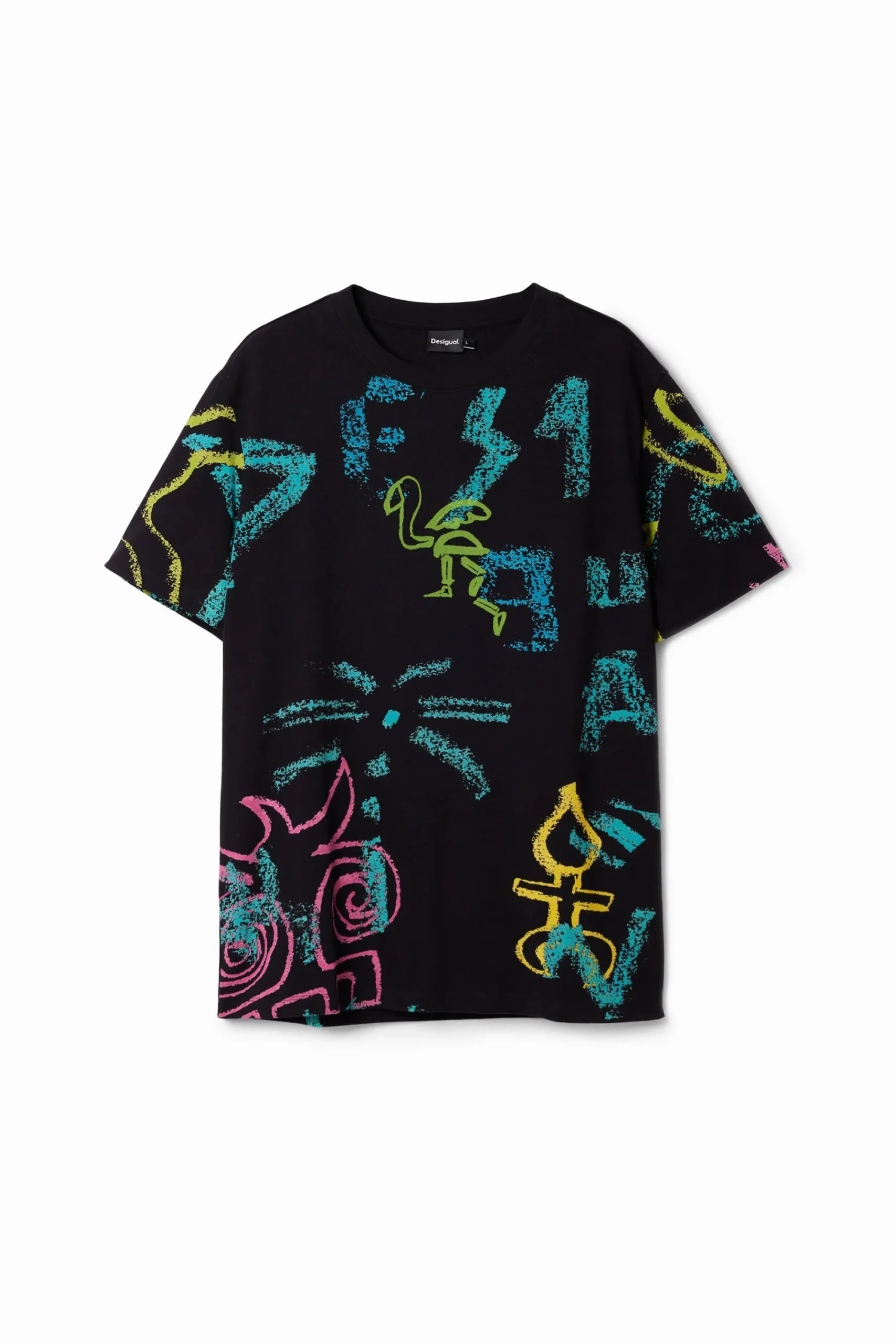 T-shirts<Desigual Camiseta com ilustrações