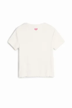 T-shirts E Camisas<Desigual Camiseta com ilustrações de corações