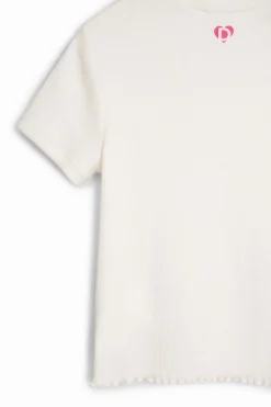 T-shirts E Camisas<Desigual Camiseta com ilustrações de corações