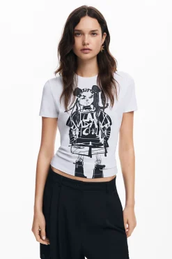 Camisas E Blusas|T-shirts<Desigual Camiseta com ilustração M. Christian Lacroix
