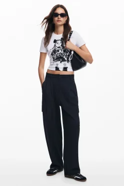 Camisas E Blusas|T-shirts<Desigual Camiseta com ilustração M. Christian Lacroix