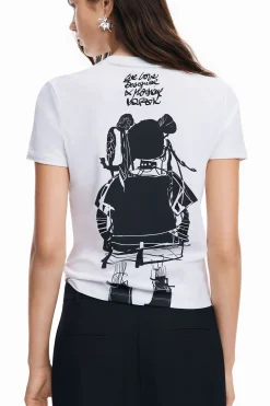 Camisas E Blusas|T-shirts<Desigual Camiseta com ilustração M. Christian Lacroix