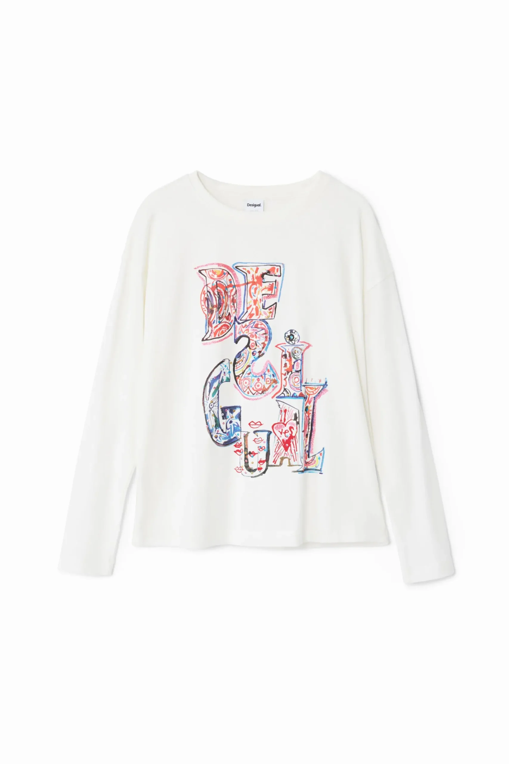T-shirts E Camisas<Desigual Camiseta com logotipo
