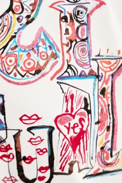 T-shirts E Camisas<Desigual Camiseta com logotipo