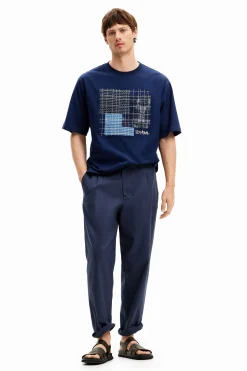 T-shirts<Desigual Camiseta com patch central
