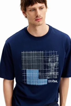 T-shirts<Desigual Camiseta com patch central
