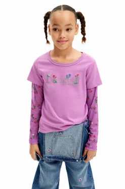 T-shirts E Camisas<Desigual Camiseta combinada