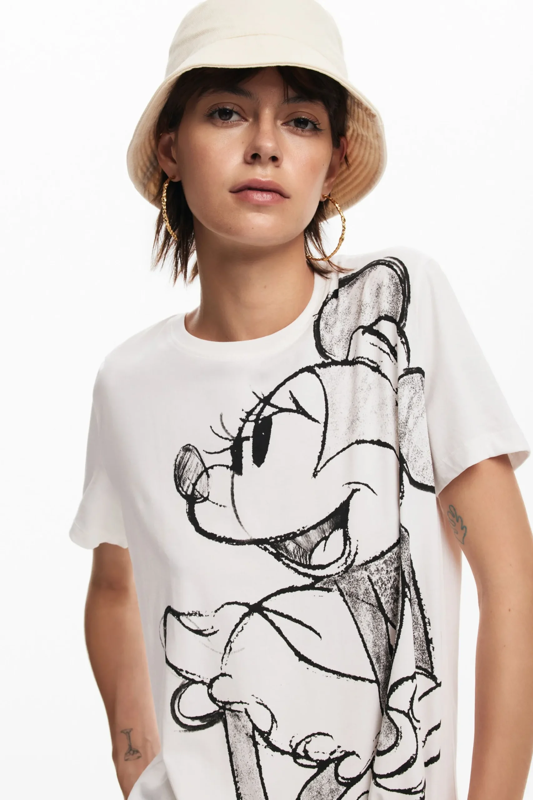 Camisas E Blusas|T-shirts<Desigual Camiseta da Minnie Mouse