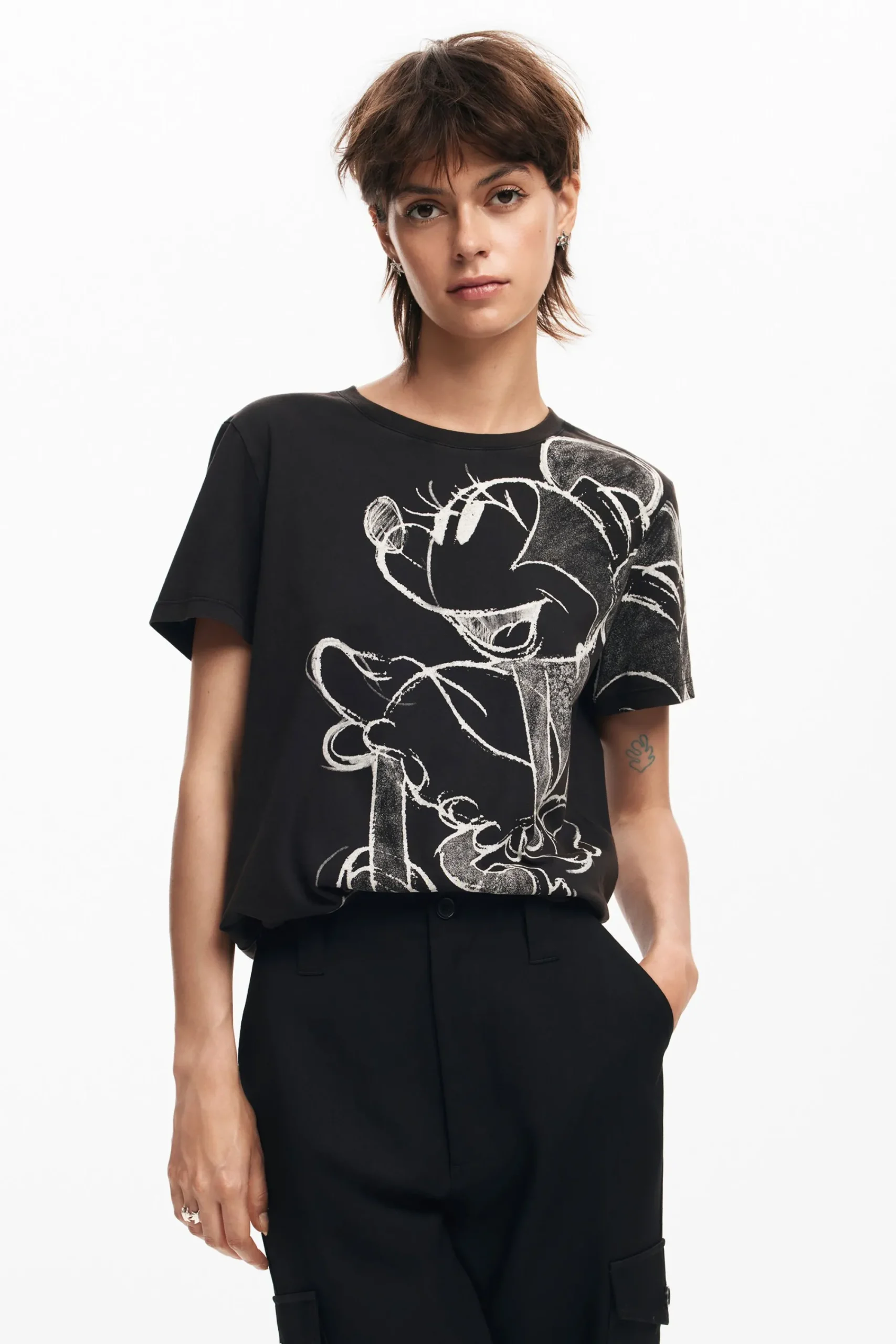 Camisas E Blusas|T-shirts<Desigual Camiseta da Minnie Mouse