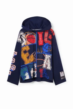 T-shirts E Camisas<Desigual Camiseta de basquete com capuz