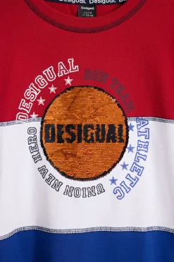T-shirts E Camisas<Desigual Camiseta de basquete tricolor